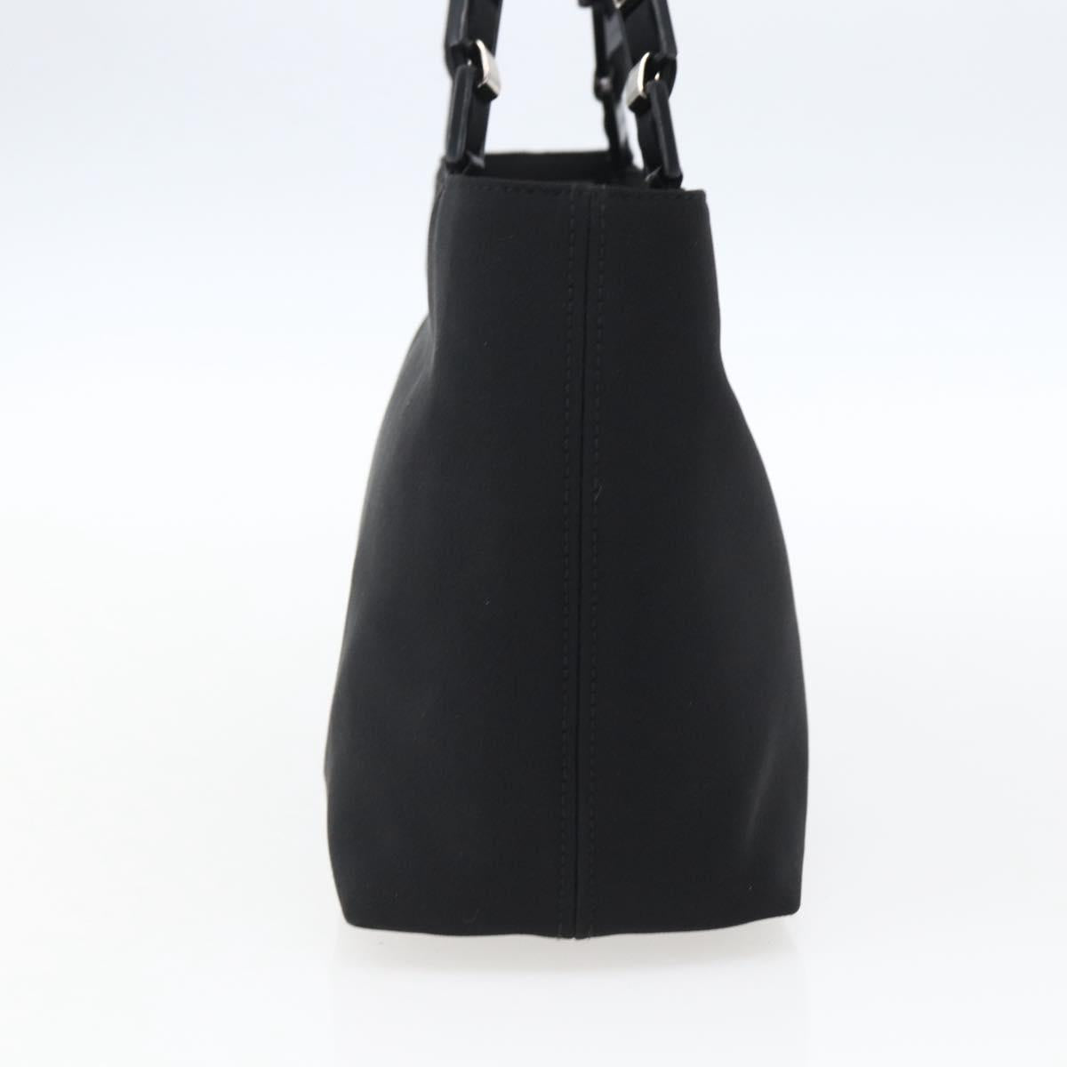 Salvatore Ferragamo Hand Bag Nylon Black Auth BA10082