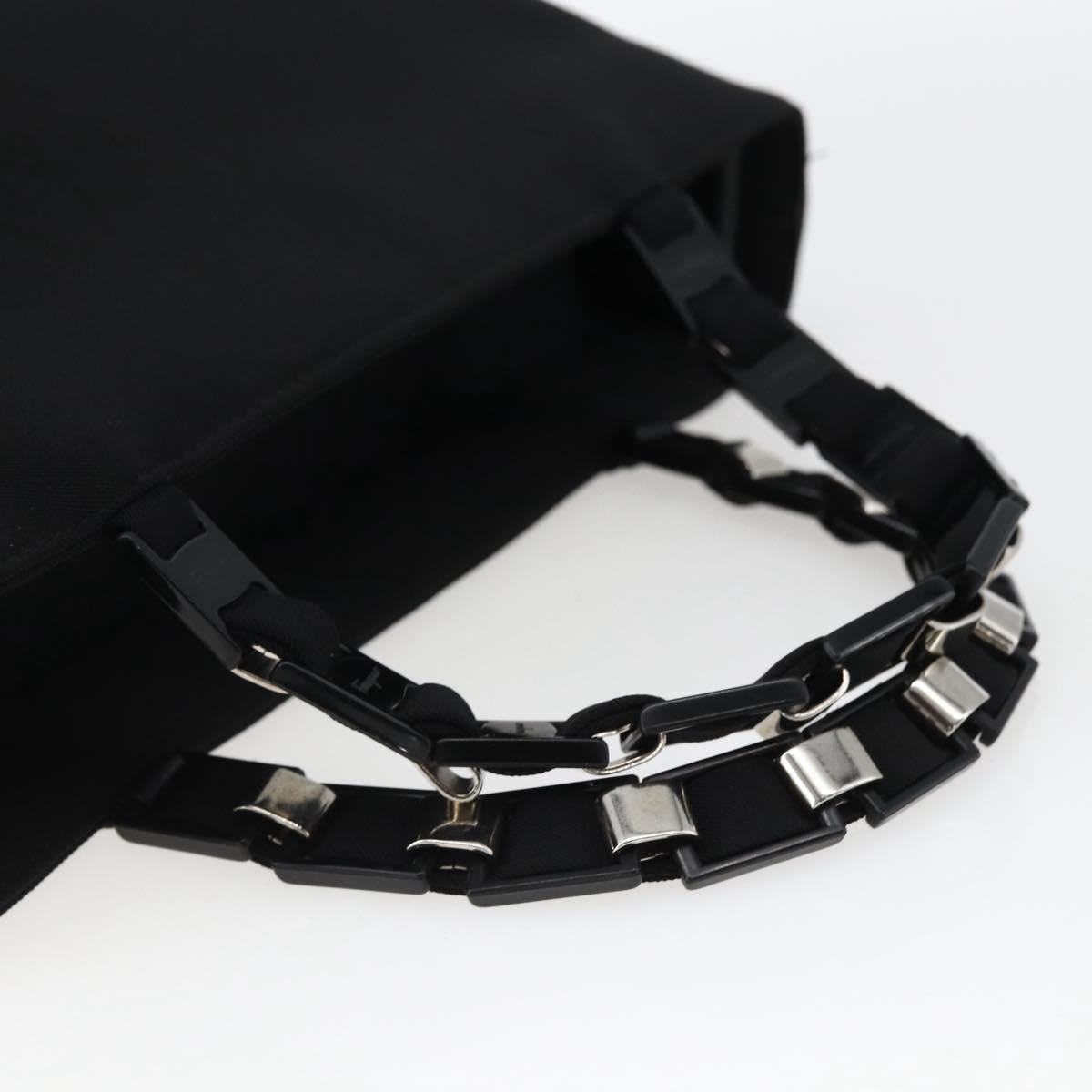 Salvatore Ferragamo Hand Bag Nylon Black Auth BA10082