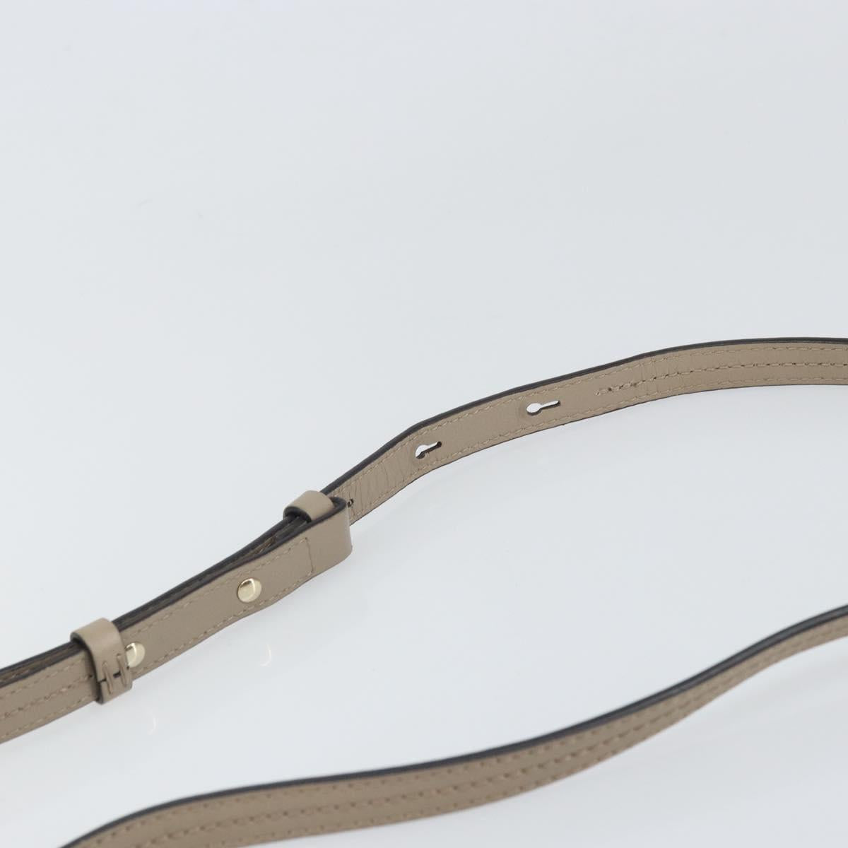 Chloe Fay Shoulder Bag Leather Suede Beige Gold Auth BA10083V