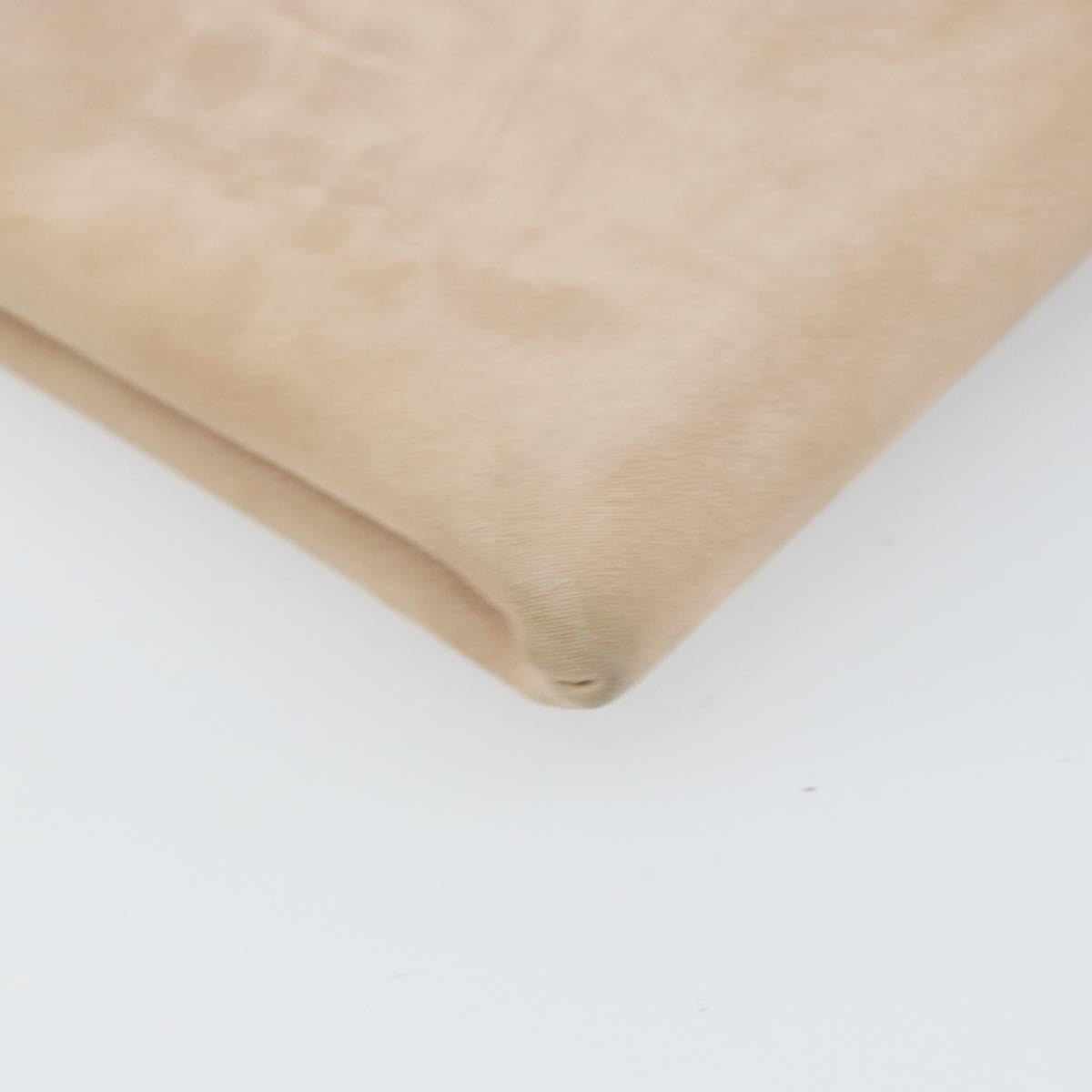 Jimmy Choo Clutch Bag Suede Pink Gold Auth BA10085