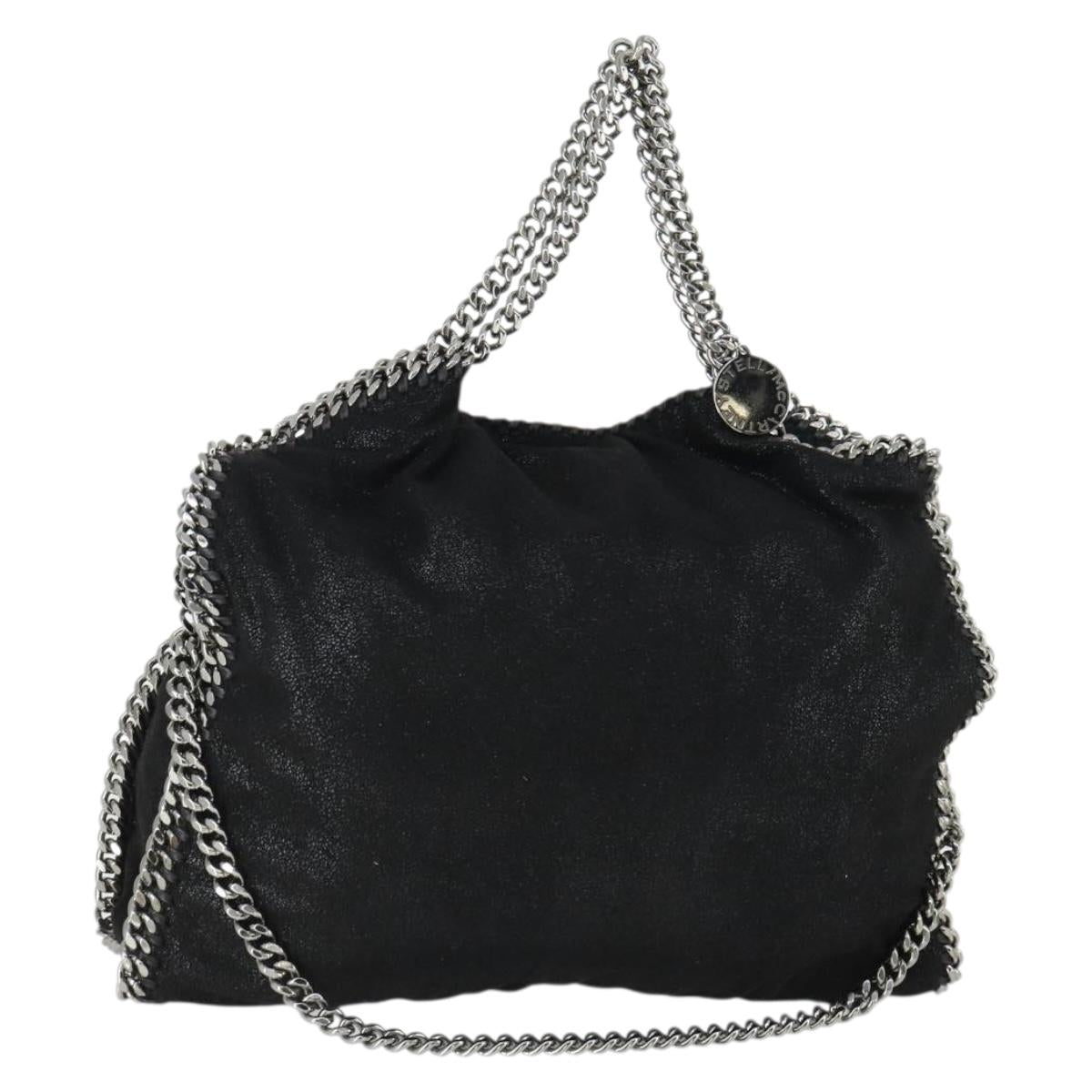 Stella MacCartney Chain Falabella Bag polyester 2way Black 495151 Auth BA10099