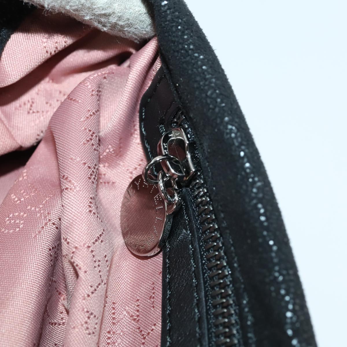 Stella MacCartney Chain Falabella Bag polyester 2way Black 495151 Auth BA10099