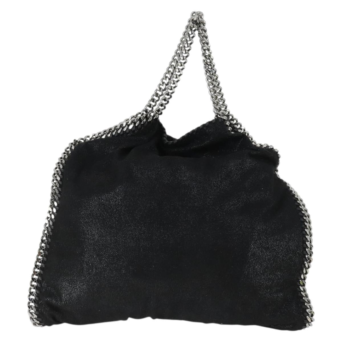 Stella MacCartney Chain Falabella Bag polyester 2way Black 495151 Auth BA10099