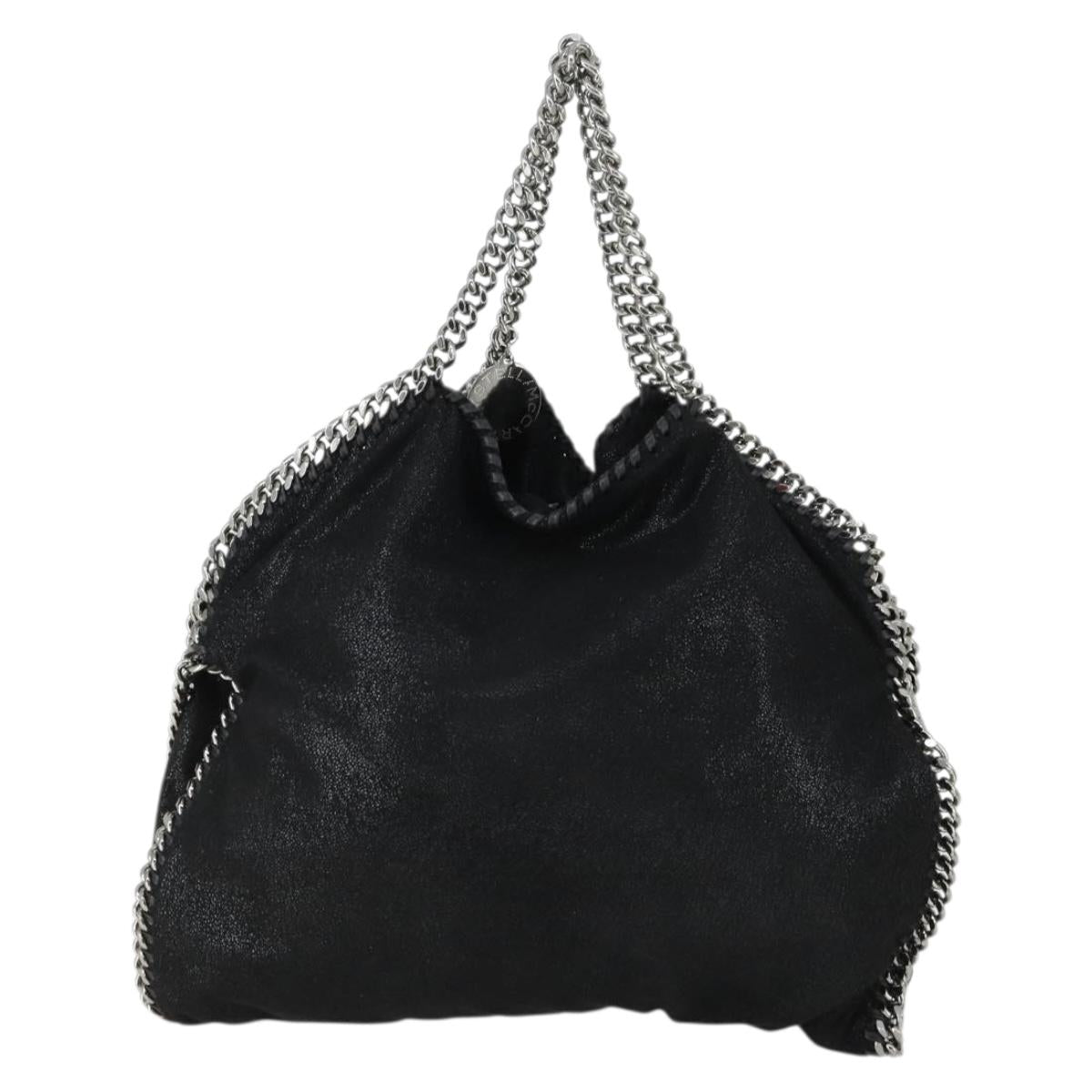 Stella MacCartney Chain Falabella Bag polyester 2way Black 495151 Auth BA10099