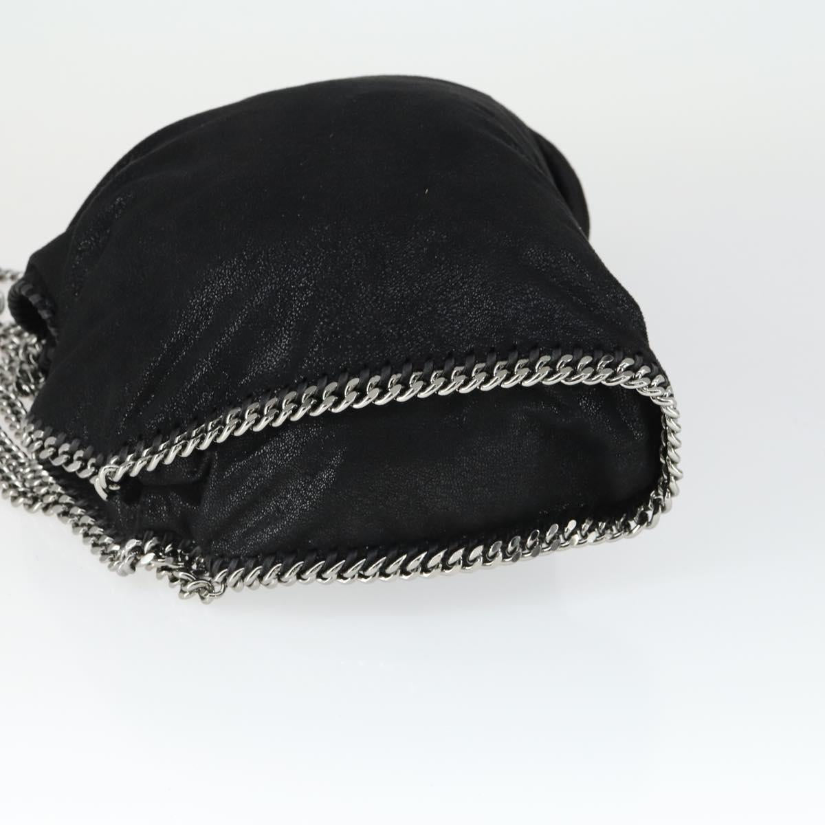 Stella MacCartney Chain Falabella Bag polyester 2way Black 495151 Auth BA10099