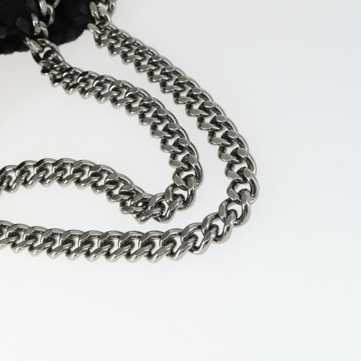 Stella MacCartney Chain Falabella Bag polyester 2way Black 495151 Auth BA10099