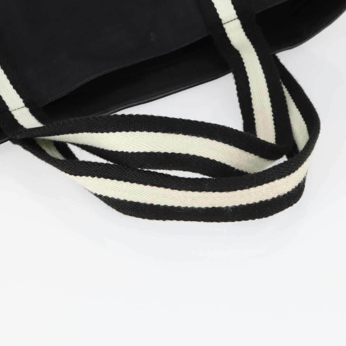 GUCCI Tote Bag Canvas Navy 123439 Auth BA10125