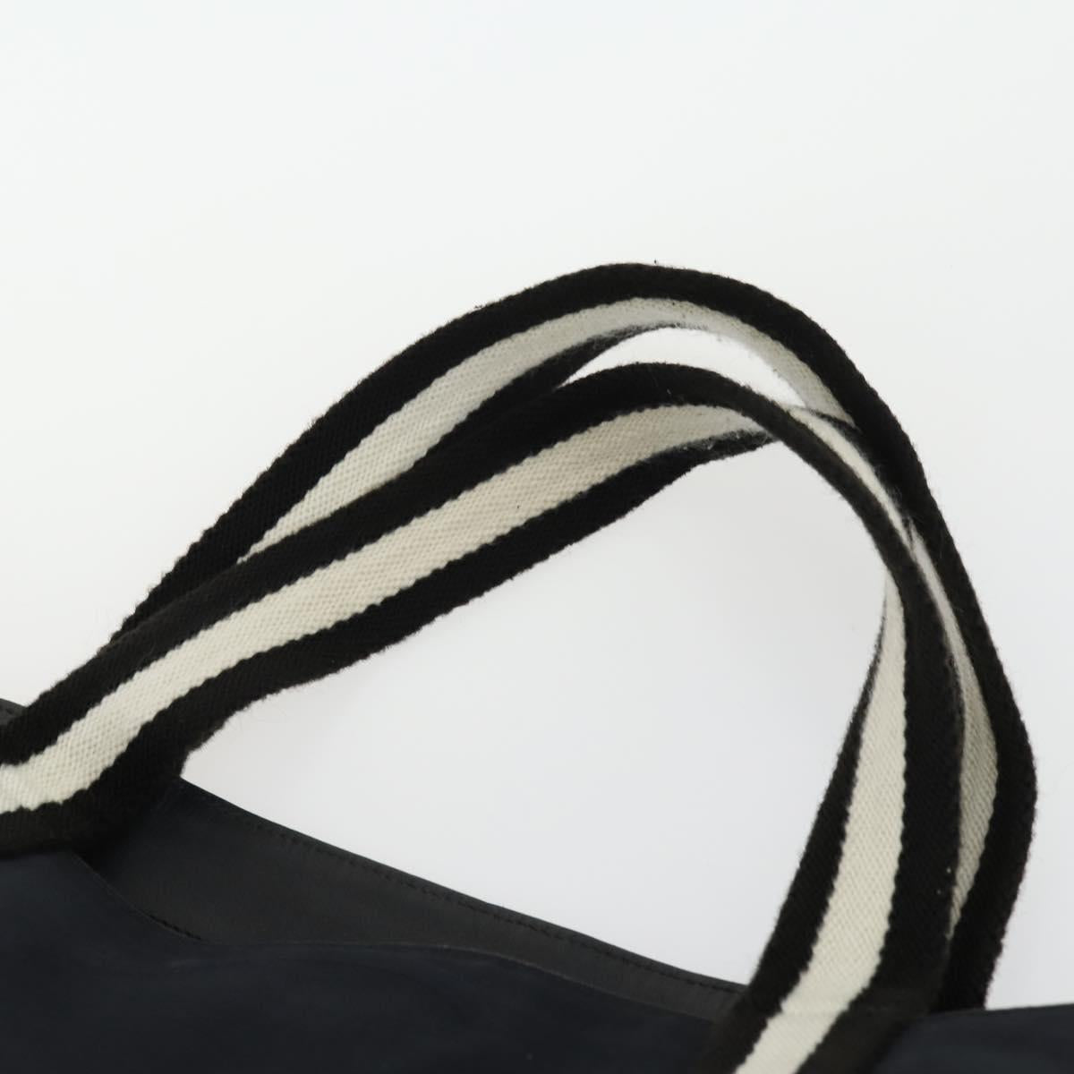 GUCCI Tote Bag Canvas Navy 123439 Auth BA10125