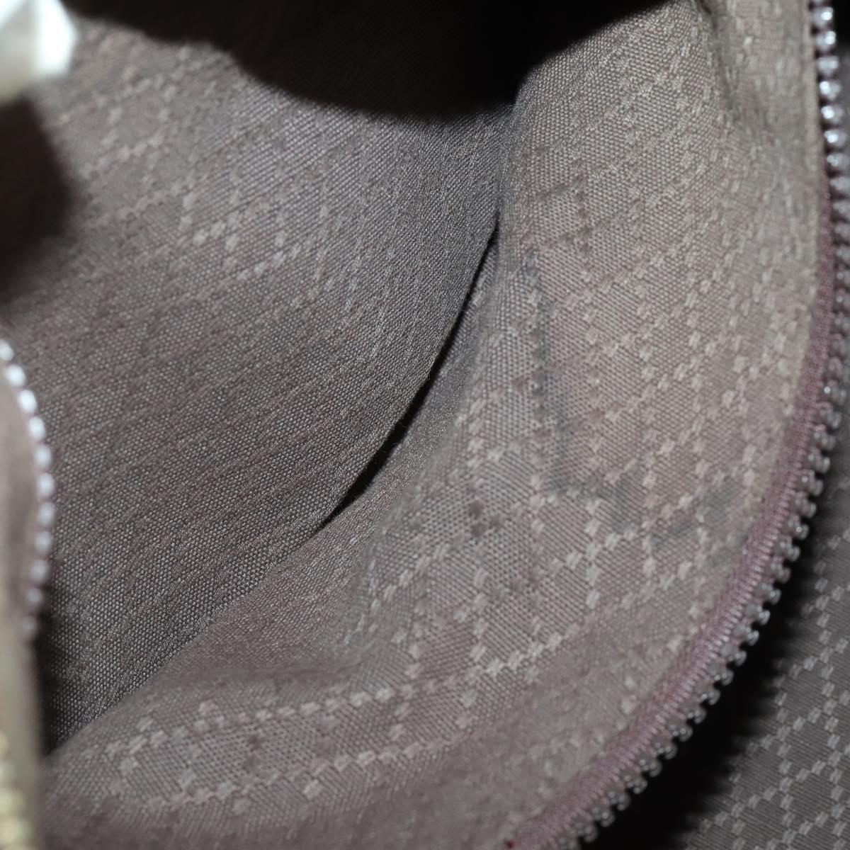 GUCCI Hand Bag Suede Brown Gold 012 468 40 58 Auth BA10128