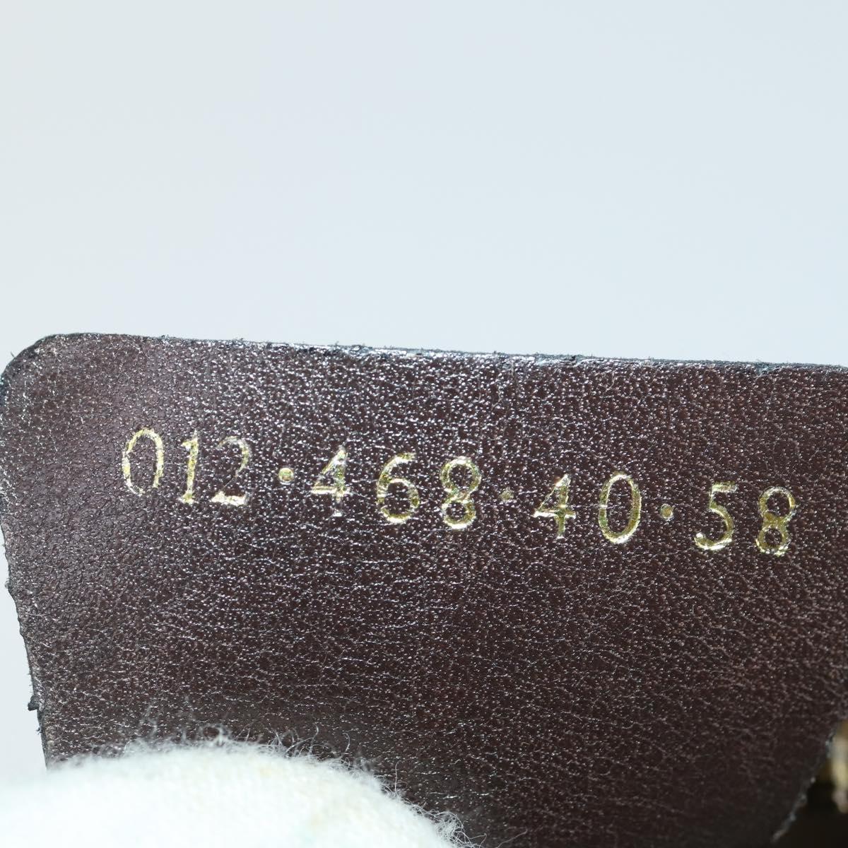 GUCCI Hand Bag Suede Brown Gold 012 468 40 58 Auth BA10128