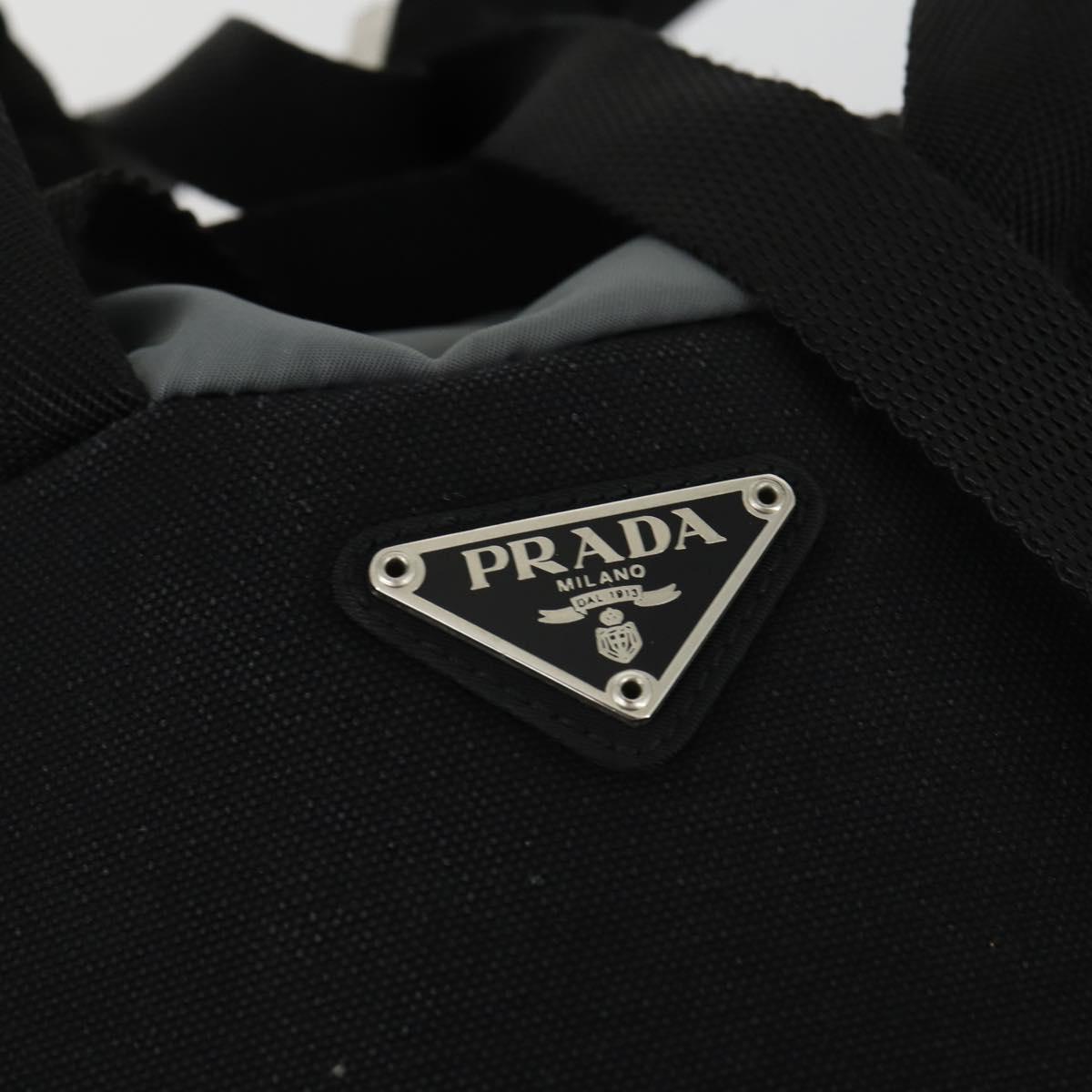 PRADA Backpack Nylon Gray Silver Auth BA10134