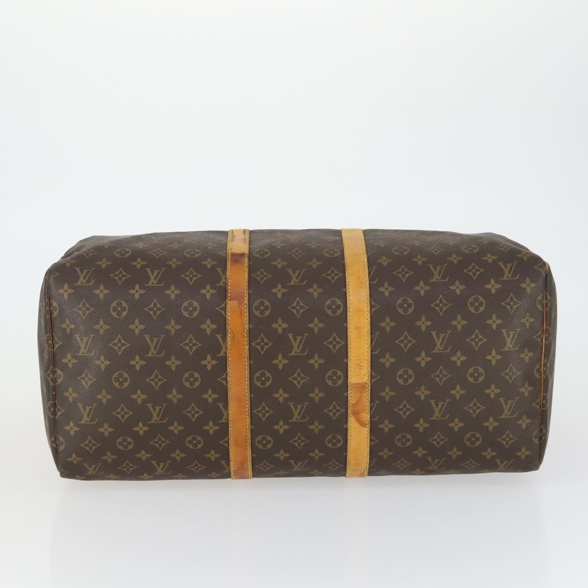 LOUIS VUITTON Monogram Keepall 55 Boston Bag M41424 LV Auth BA10136