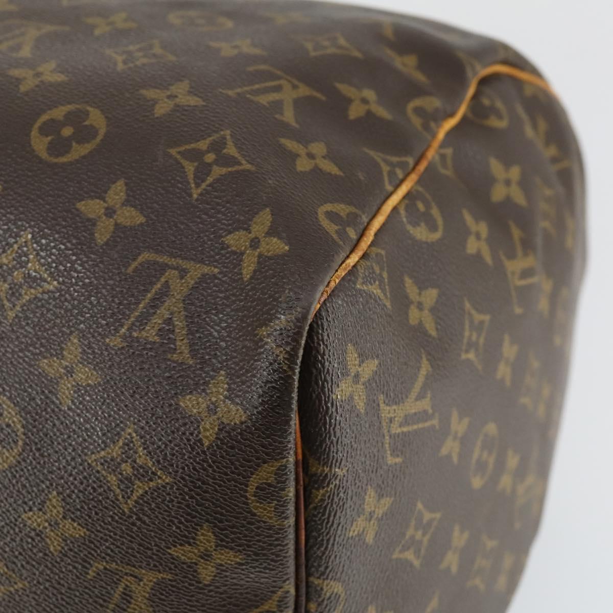 LOUIS VUITTON Monogram Keepall 55 Boston Bag M41424 LV Auth BA10136