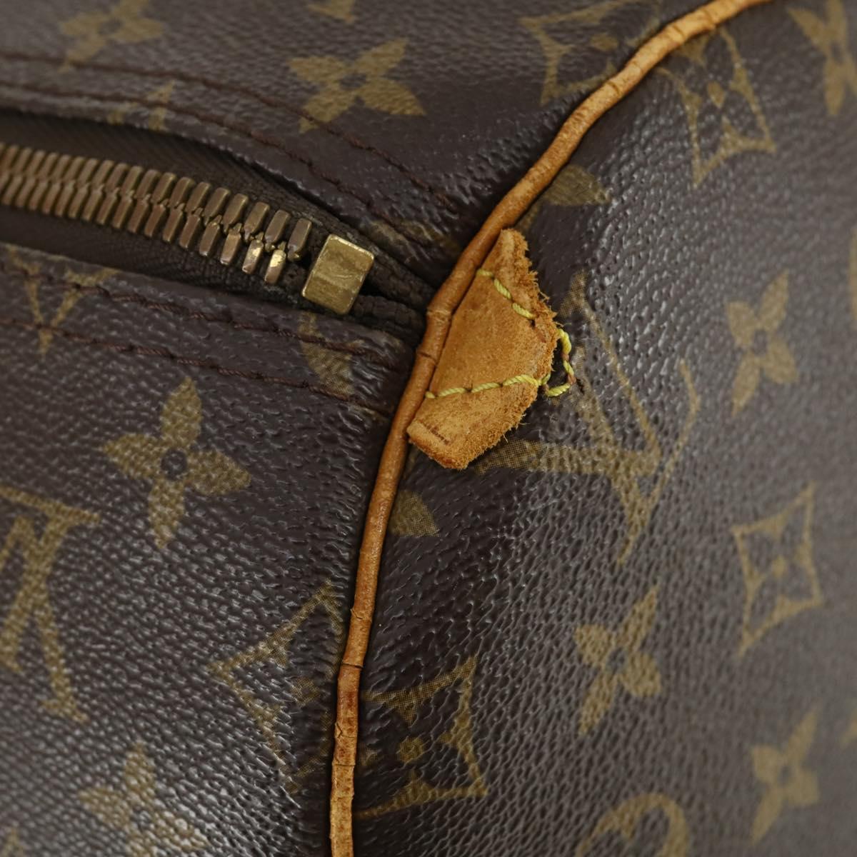 LOUIS VUITTON Monogram Keepall 55 Boston Bag M41424 LV Auth BA10136