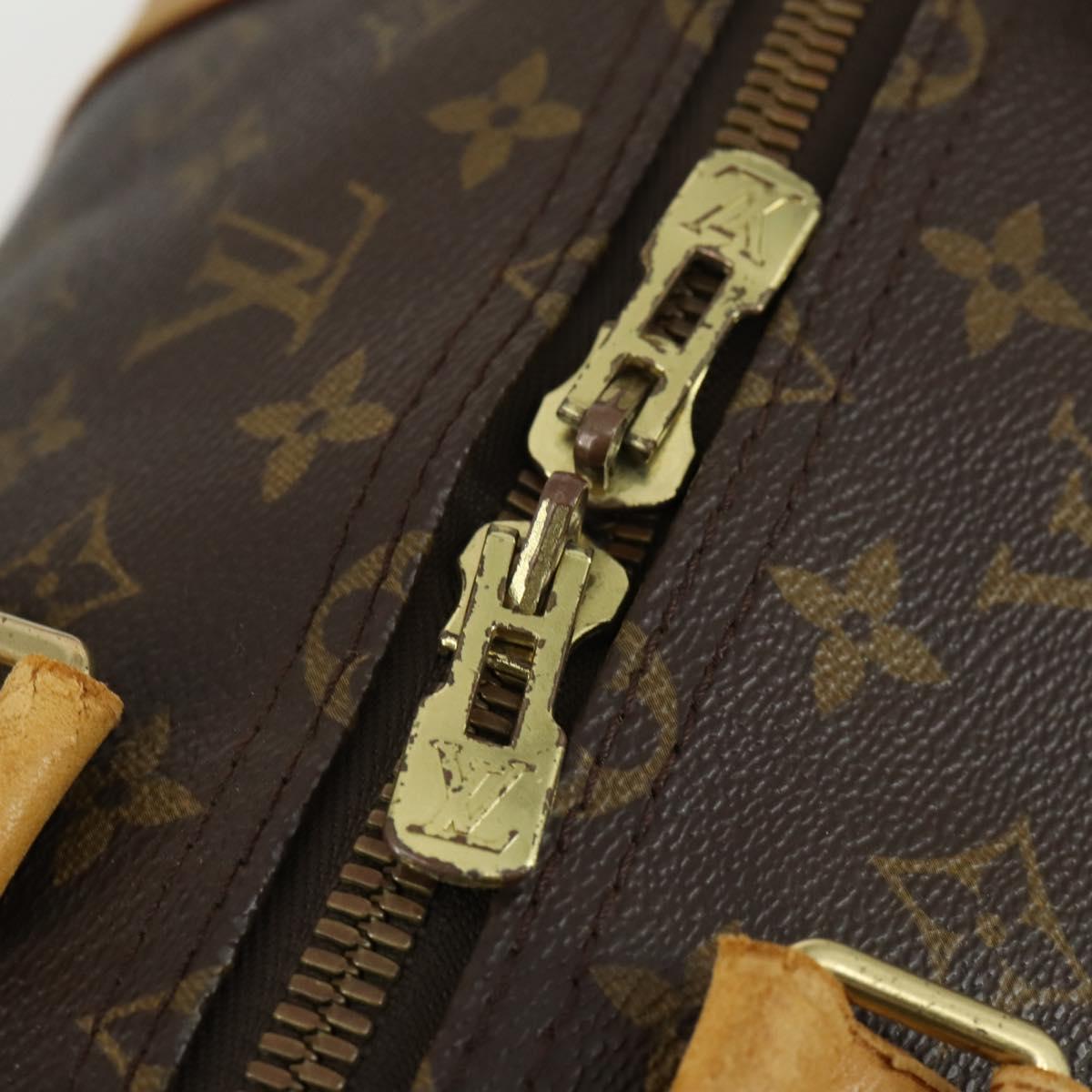 LOUIS VUITTON Monogram Keepall 55 Boston Bag M41424 LV Auth BA10136