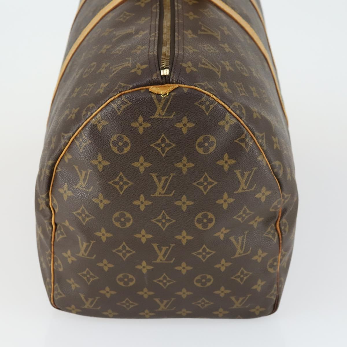LOUIS VUITTON Monogram Keepall 55 Boston Bag M41424 LV Auth BA10136