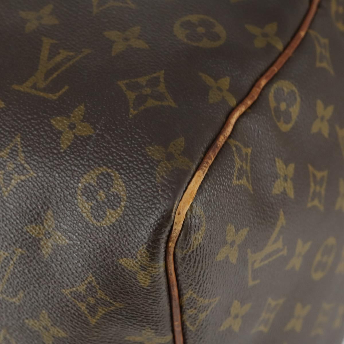LOUIS VUITTON Monogram Keepall 60 Boston Bag M41422 LV Auth BA10138