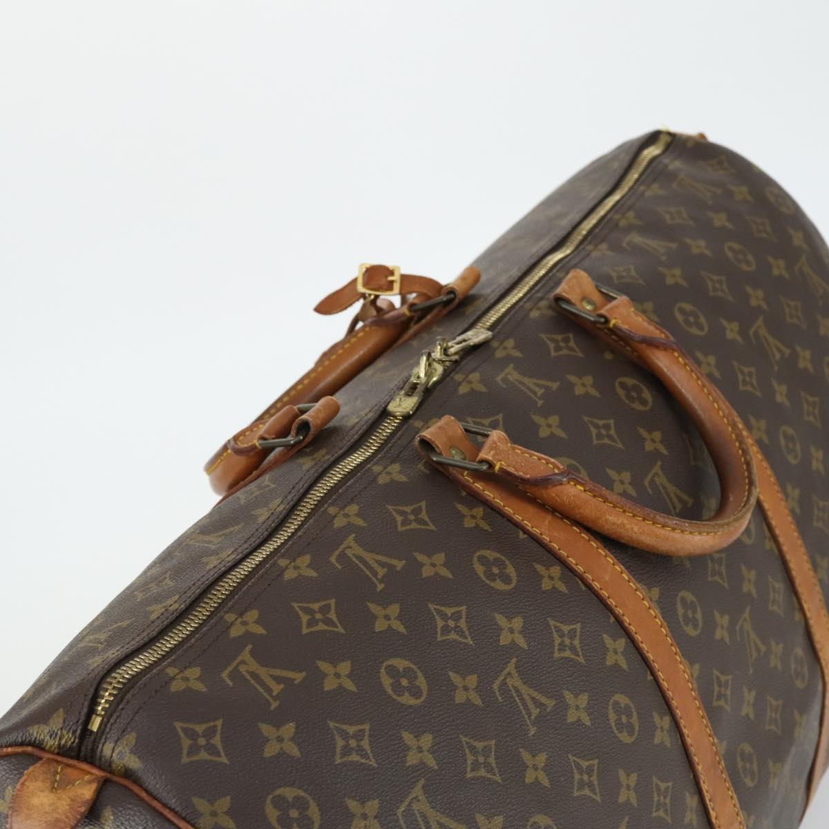 LOUIS VUITTON Monogram Keepall 60 Boston Bag M41422 LV Auth BA10138