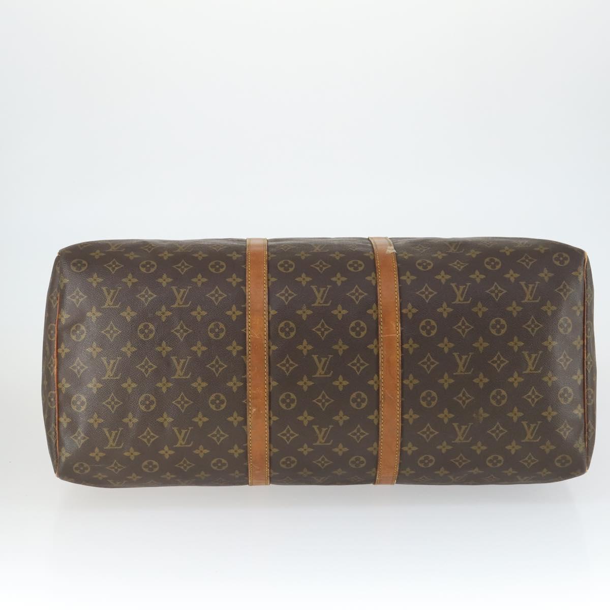 LOUIS VUITTON Monogram Keepall 60 Boston Bag M41422 LV Auth BA10138