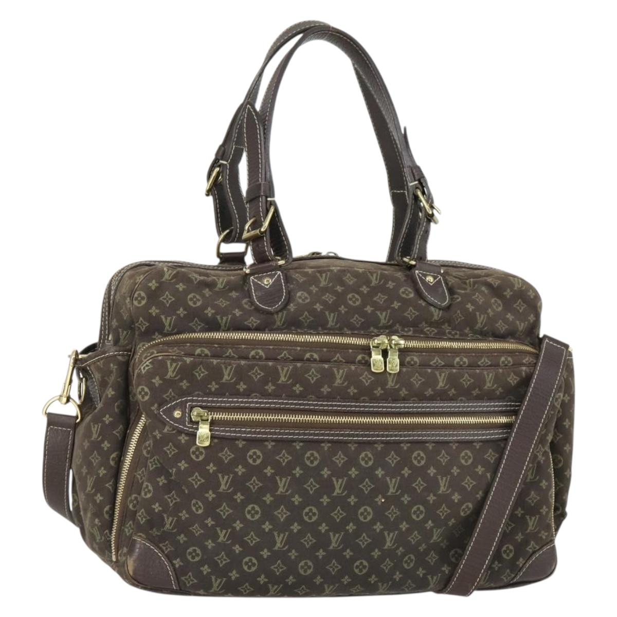 LOUIS VUITTON Monogram Mini Lin Sac Arange Bag Ebene M95221 LV Auth BA10144