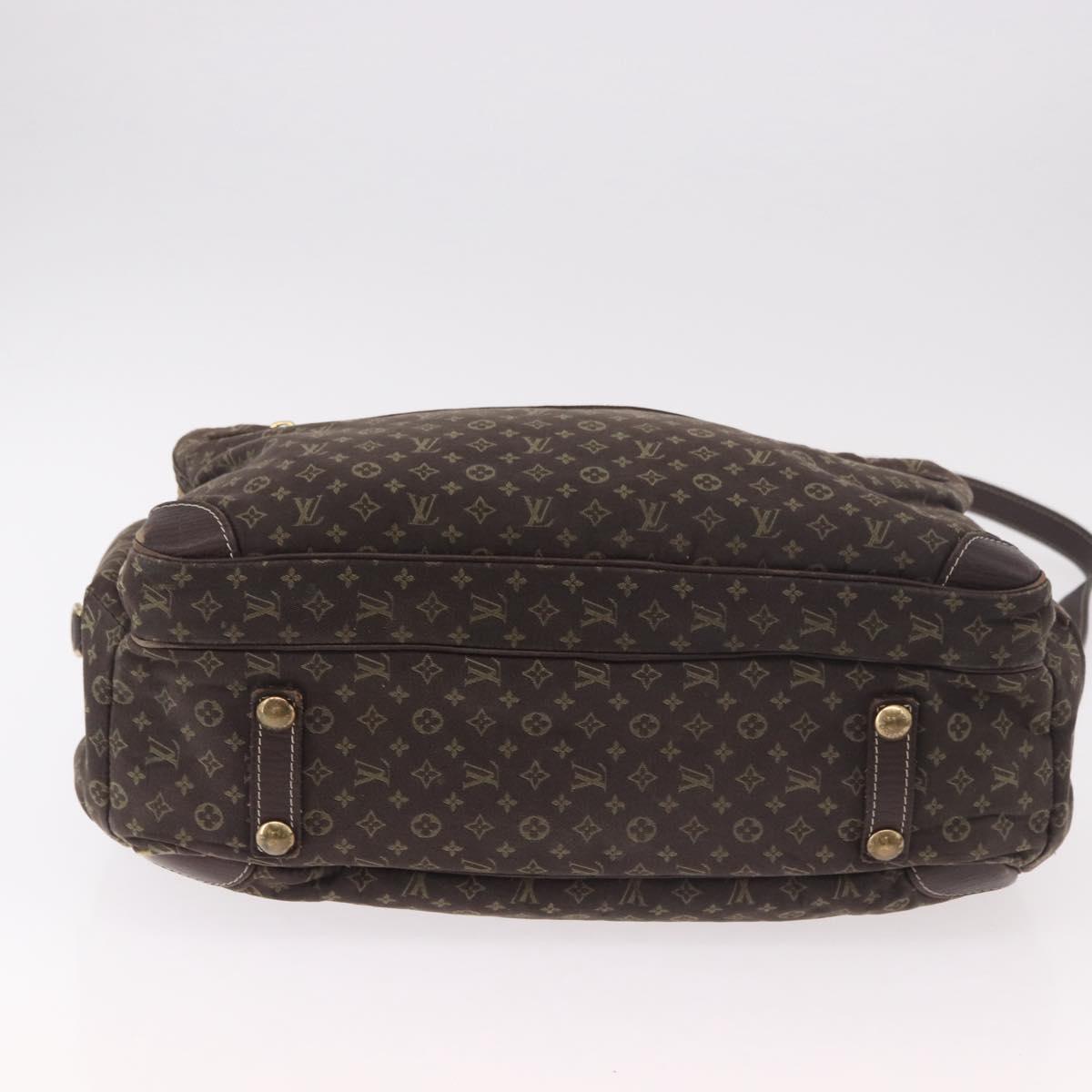 LOUIS VUITTON Monogram Mini Lin Sac Arange Bag Ebene M95221 LV Auth BA10144