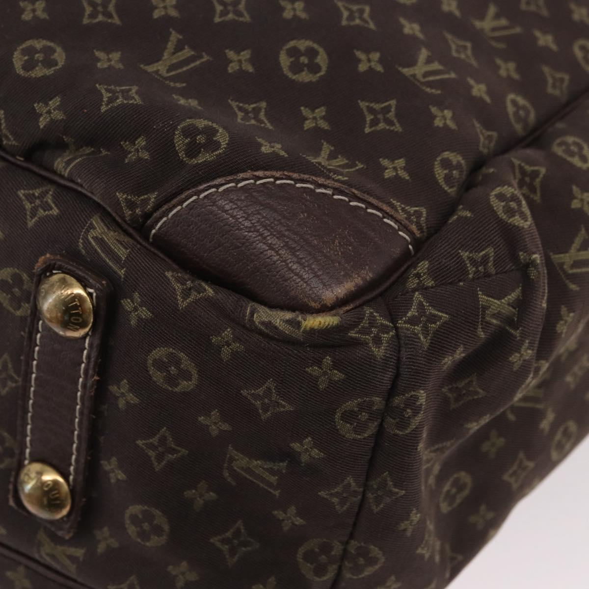 LOUIS VUITTON Monogram Mini Lin Sac Arange Bag Ebene M95221 LV Auth BA10144