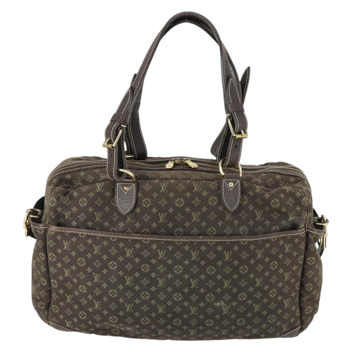 LOUIS VUITTON Monogram Mini Lin Sac Arange Bag Ebene M95221 LV Auth BA10144