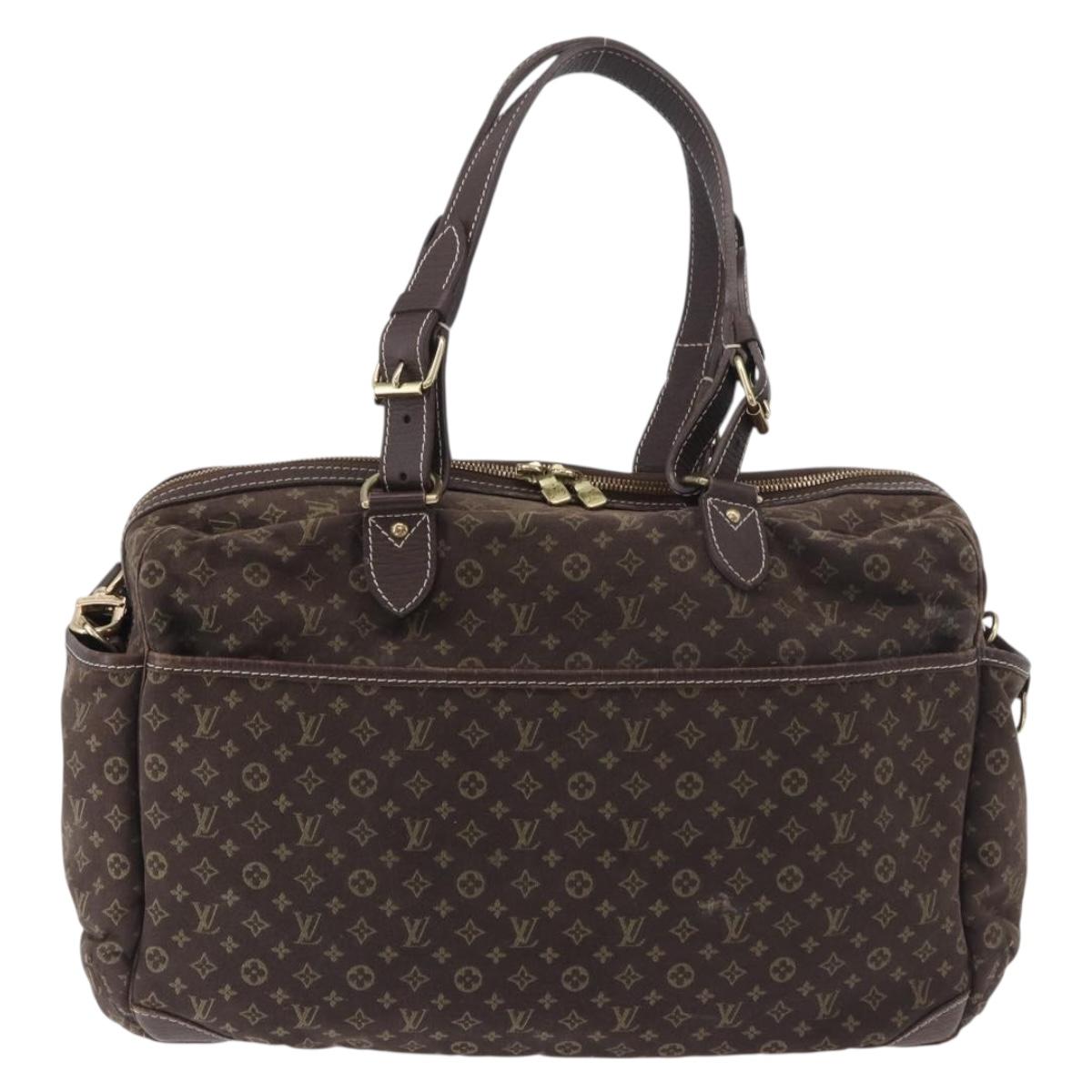 LOUIS VUITTON Monogram Mini Lin Sac Arange Bag Ebene M95221 LV Auth BA10144