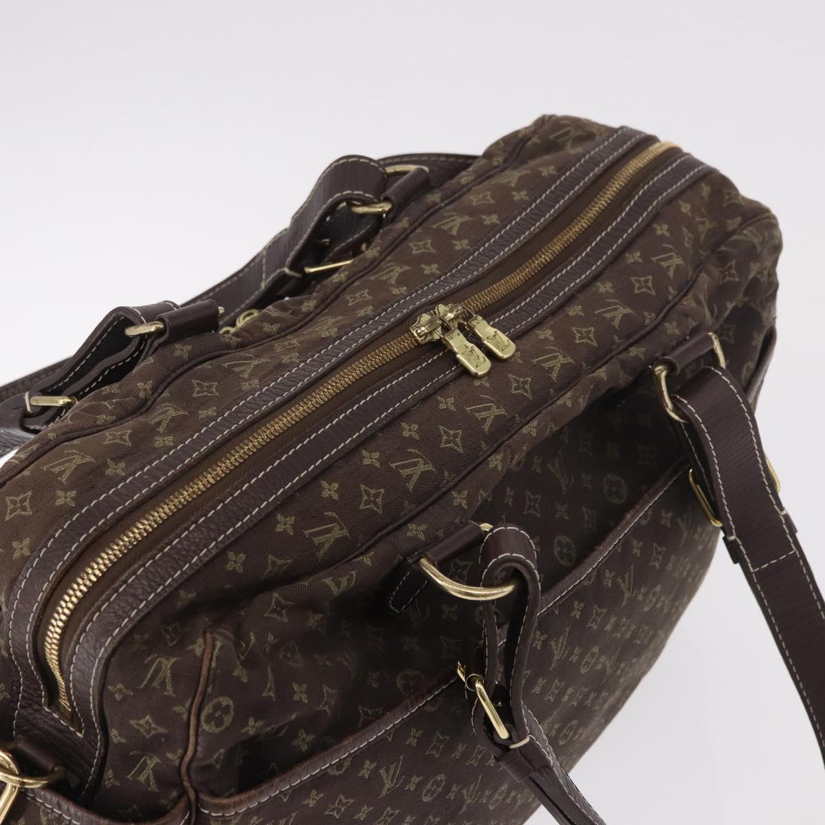 LOUIS VUITTON Monogram Mini Lin Sac Arange Bag Ebene M95221 LV Auth BA10144