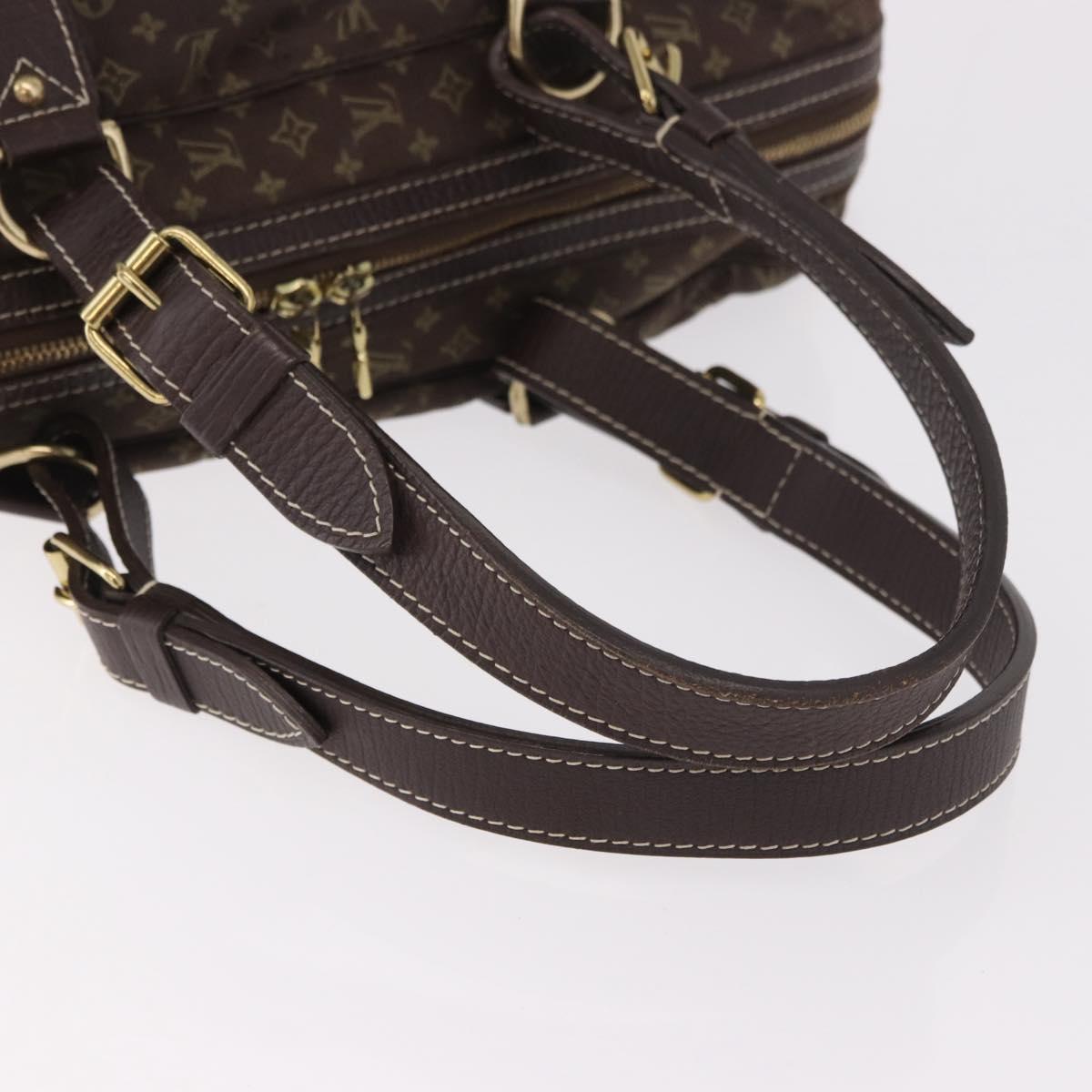 LOUIS VUITTON Monogram Mini Lin Sac Arange Bag Ebene M95221 LV Auth BA10144