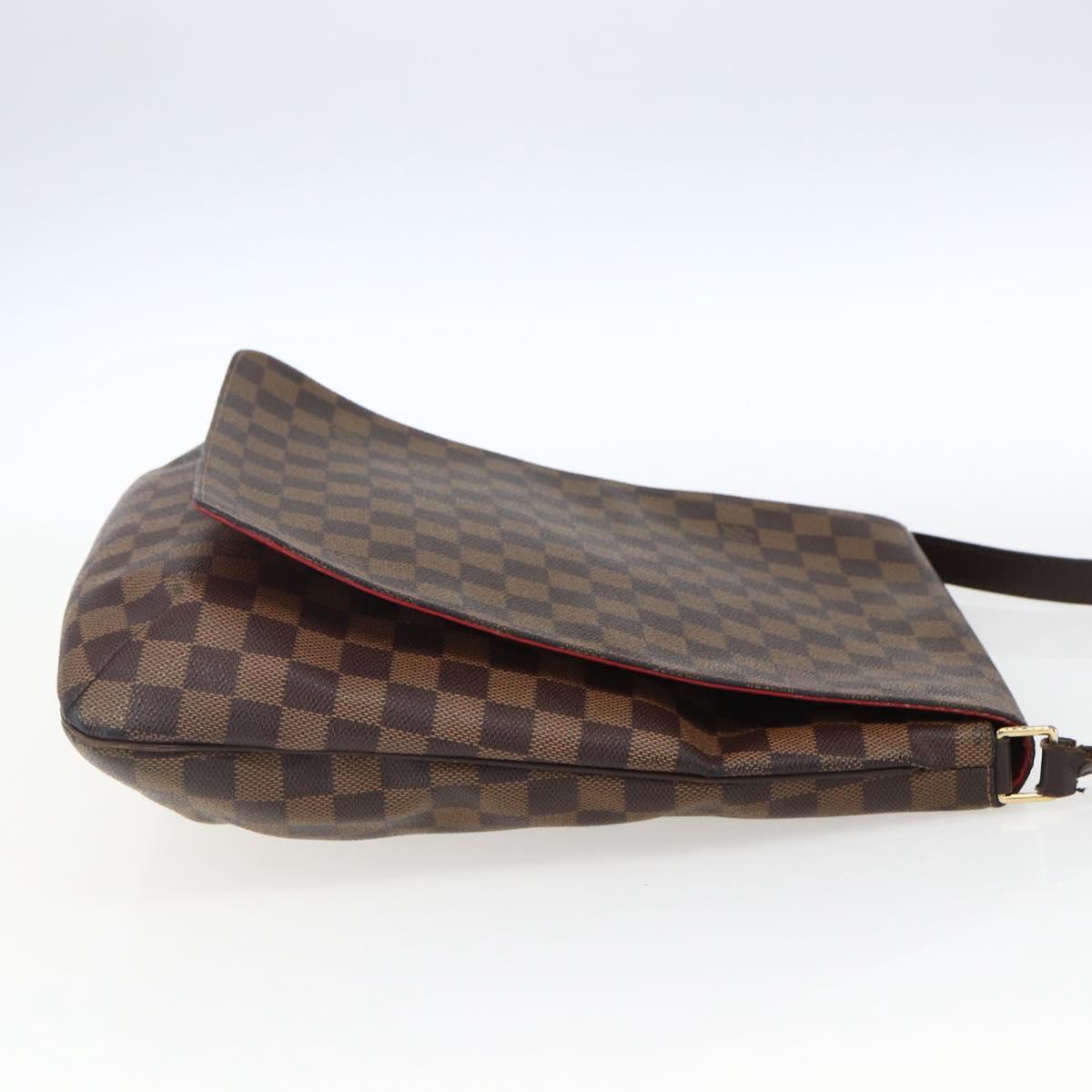 LOUIS VUITTON Damier Ebene Musette Shoulder Bag N51302 LV Auth BA10145