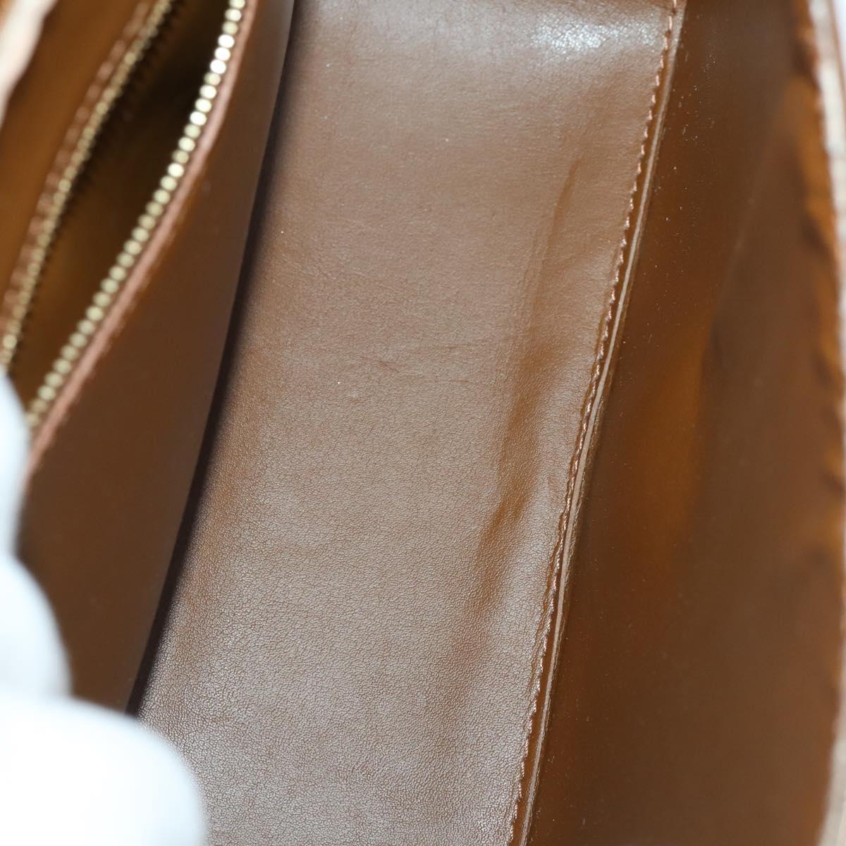 LOUIS VUITTON Monogram Vernis Christie GM Bag Bronze M91107 LV Auth BA10151