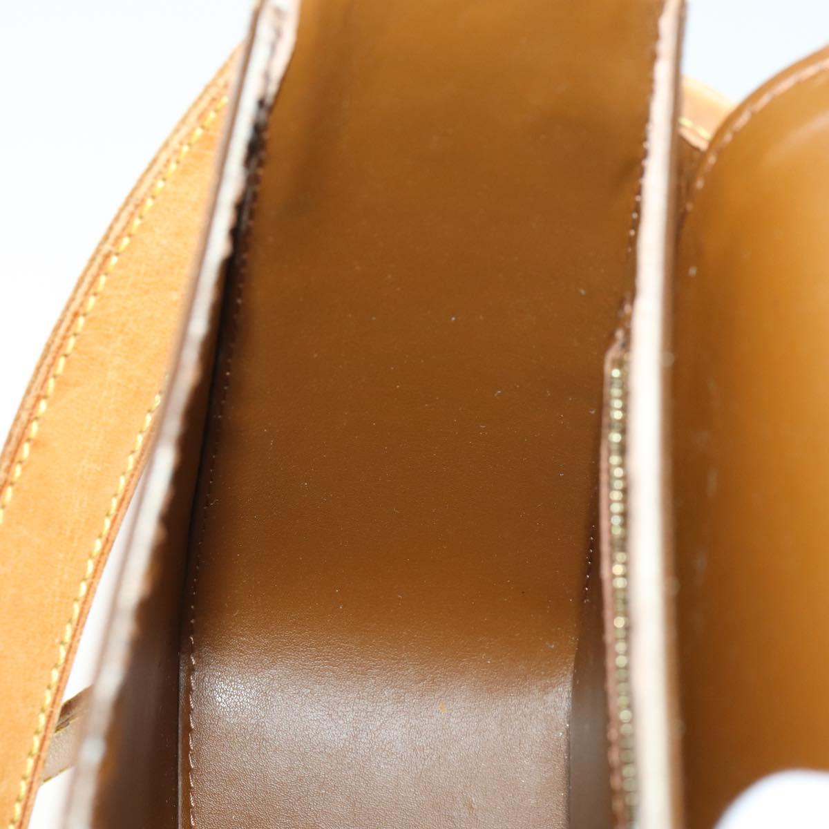 LOUIS VUITTON Monogram Vernis Christie GM Bag Bronze M91107 LV Auth BA10151