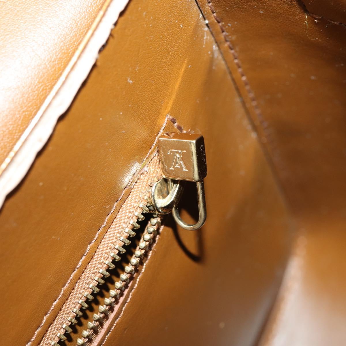 LOUIS VUITTON Monogram Vernis Christie GM Bag Bronze M91107 LV Auth BA10151