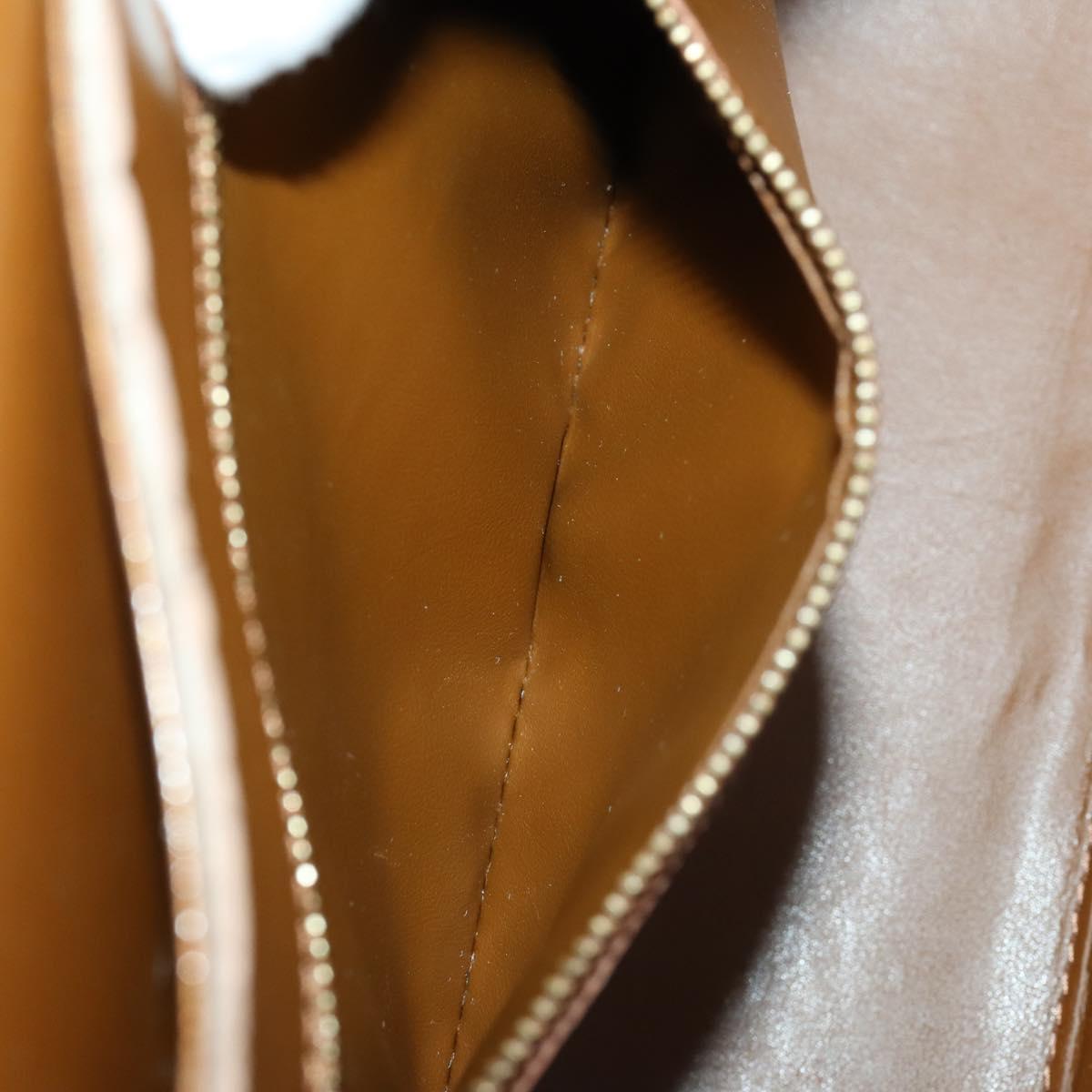 LOUIS VUITTON Monogram Vernis Christie GM Bag Bronze M91107 LV Auth BA10151