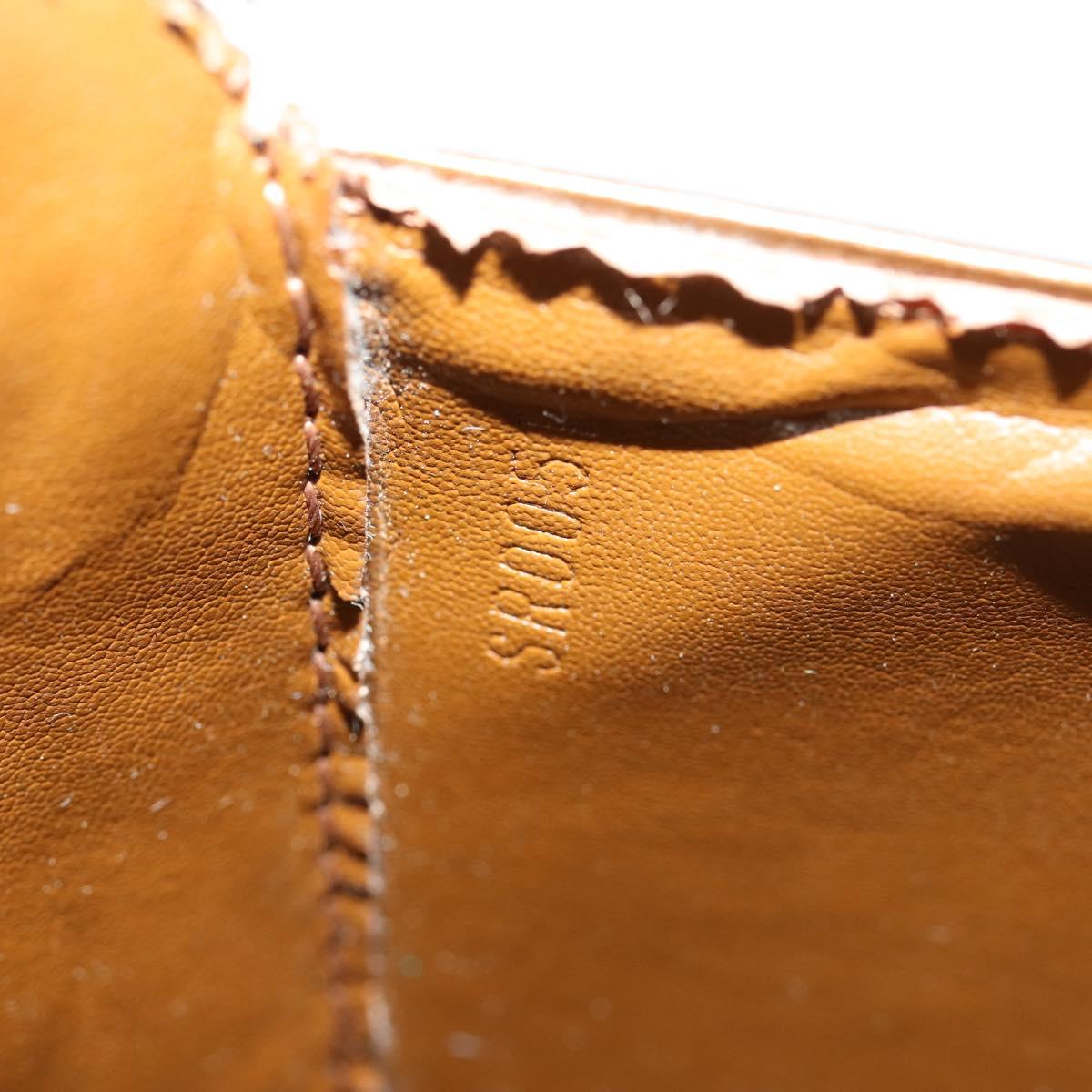 LOUIS VUITTON Monogram Vernis Christie GM Bag Bronze M91107 LV Auth BA10151