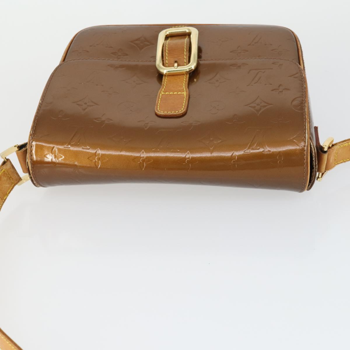 LOUIS VUITTON Monogram Vernis Christie GM Bag Bronze M91107 LV Auth BA10151