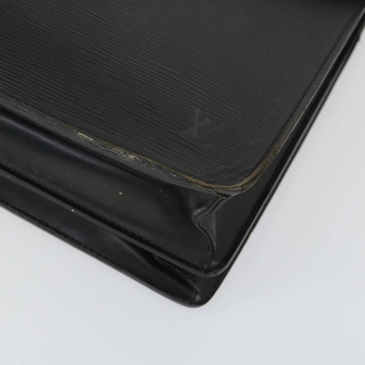 LOUIS VUITTON Epi Serviette Conseiller Briefcase Black M54422 LV Auth BA10153