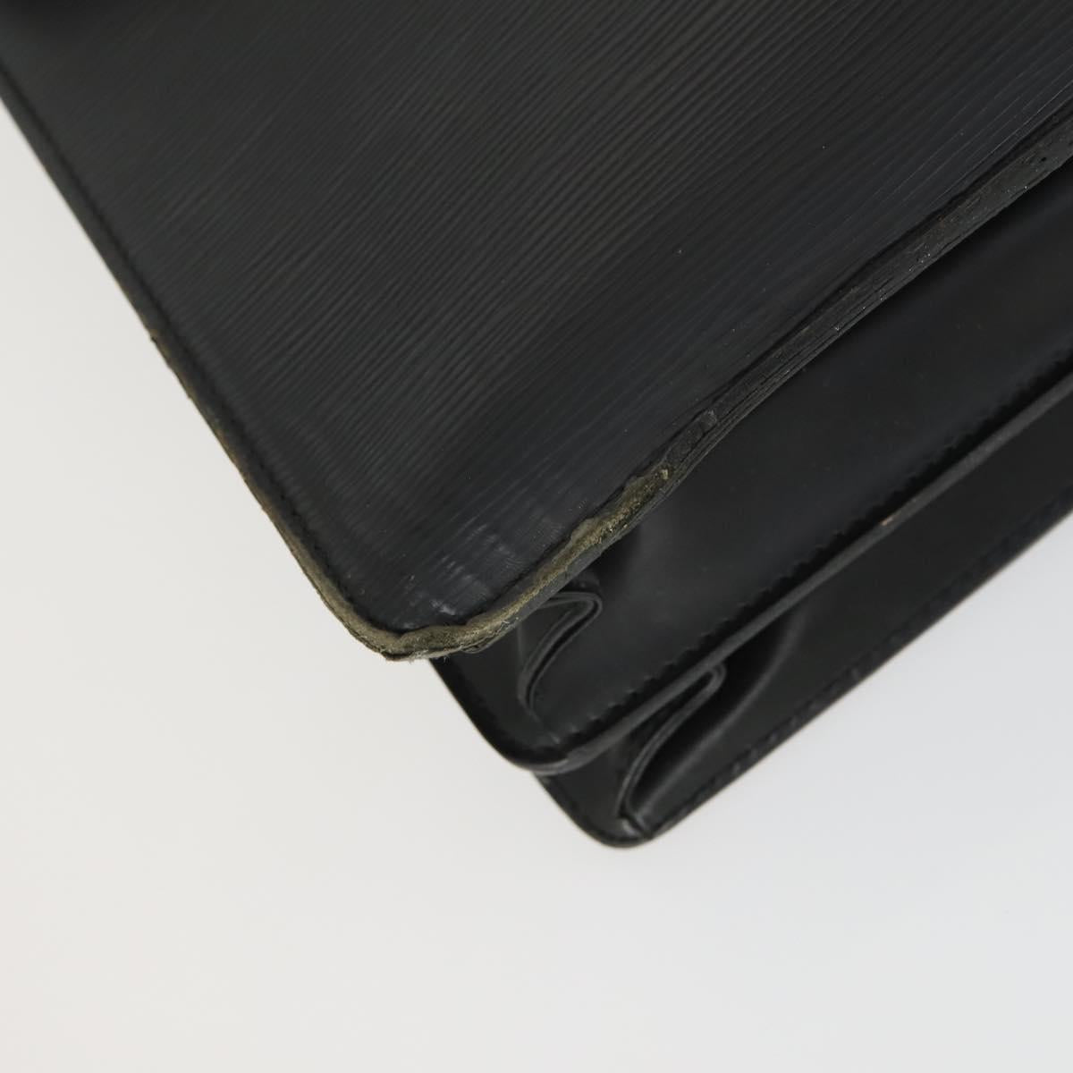 LOUIS VUITTON Epi Serviette Conseiller Briefcase Black M54422 LV Auth BA10153