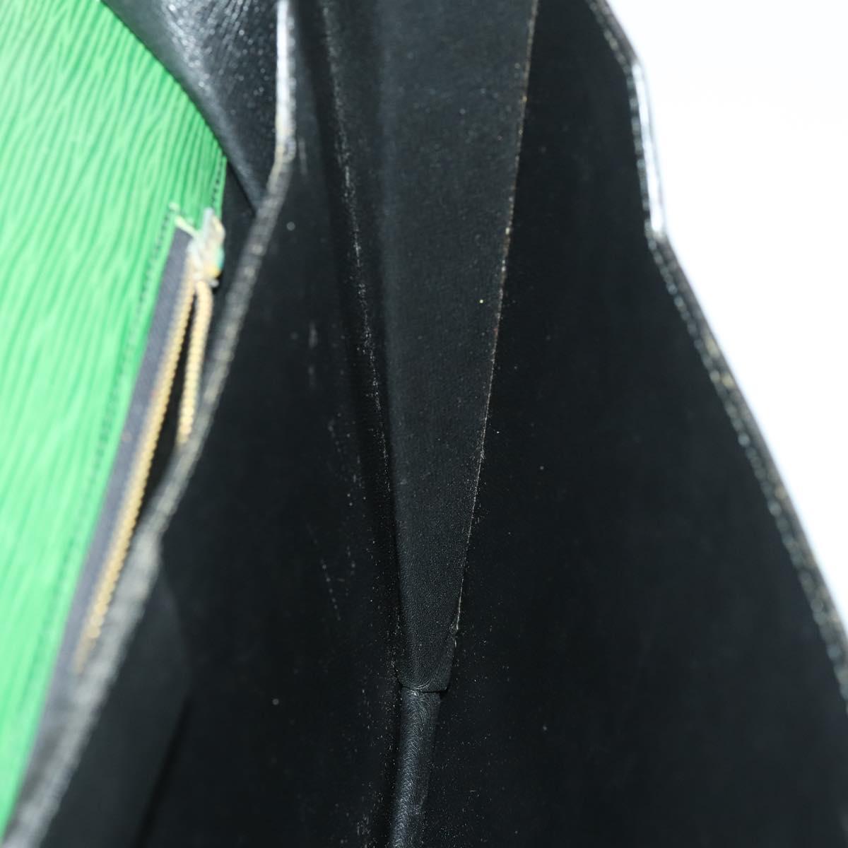 LOUIS VUITTON Epi Serviette Conseiller Vintage Green M54424 LV Auth BA10154