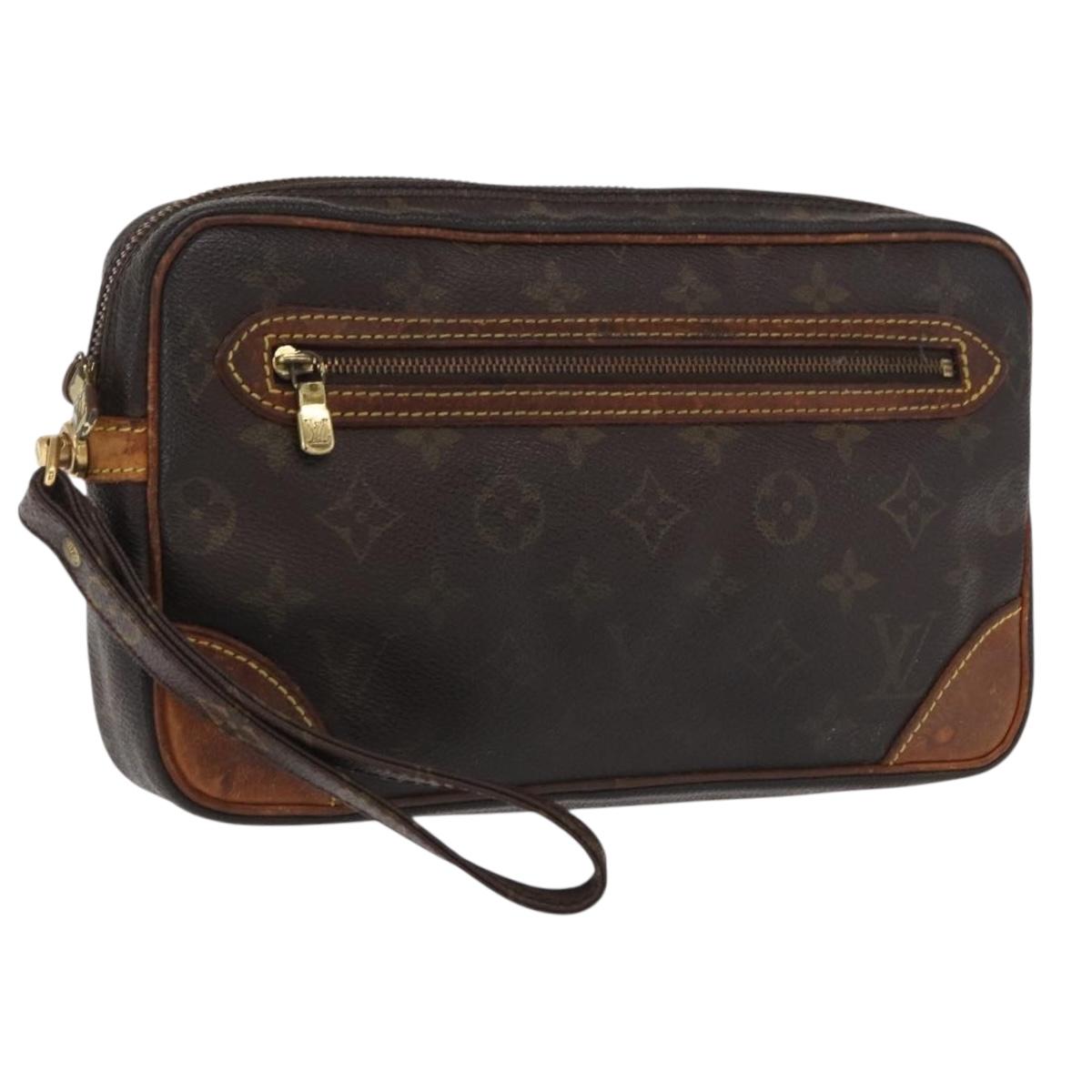 LOUIS VUITTON Monogram Marly Dragonne GM Clutch Bag M51825 LV Auth BA10159