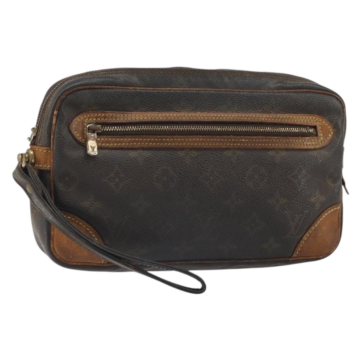 LOUIS VUITTON Monogram Marly Dragonne GM Clutch Bag M51825 LV Auth BA10161