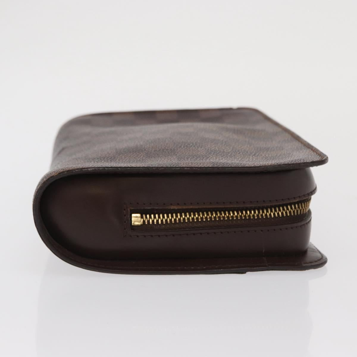 LOUIS VUITTON Damier Ebene Saint Louis Clutch Bag N51993 LV Auth BA10166