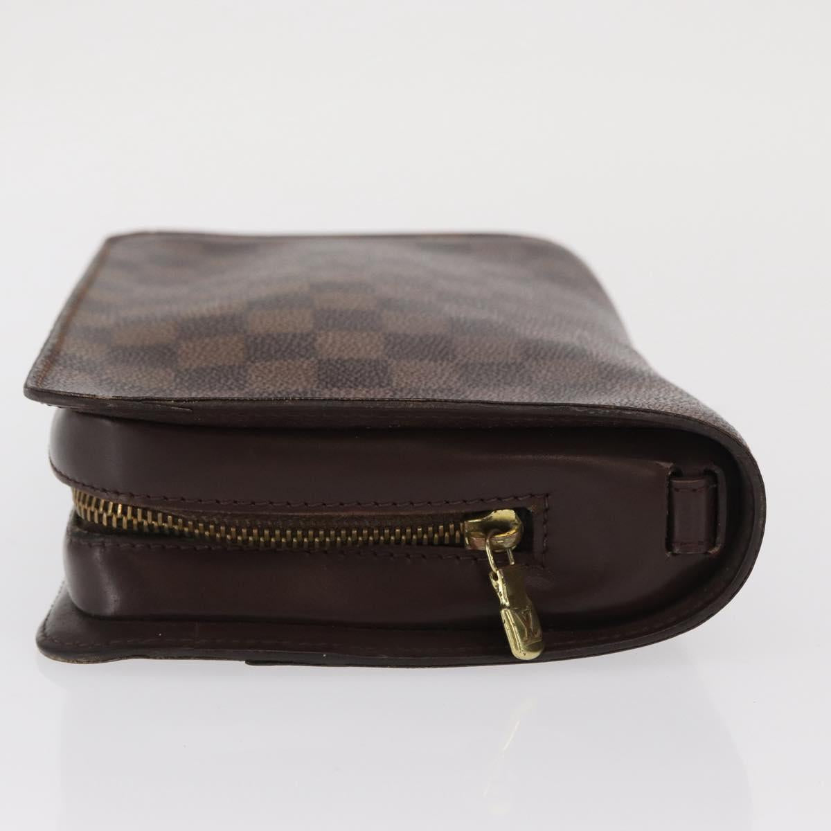 LOUIS VUITTON Damier Ebene Saint Louis Clutch Bag N51993 LV Auth BA10166
