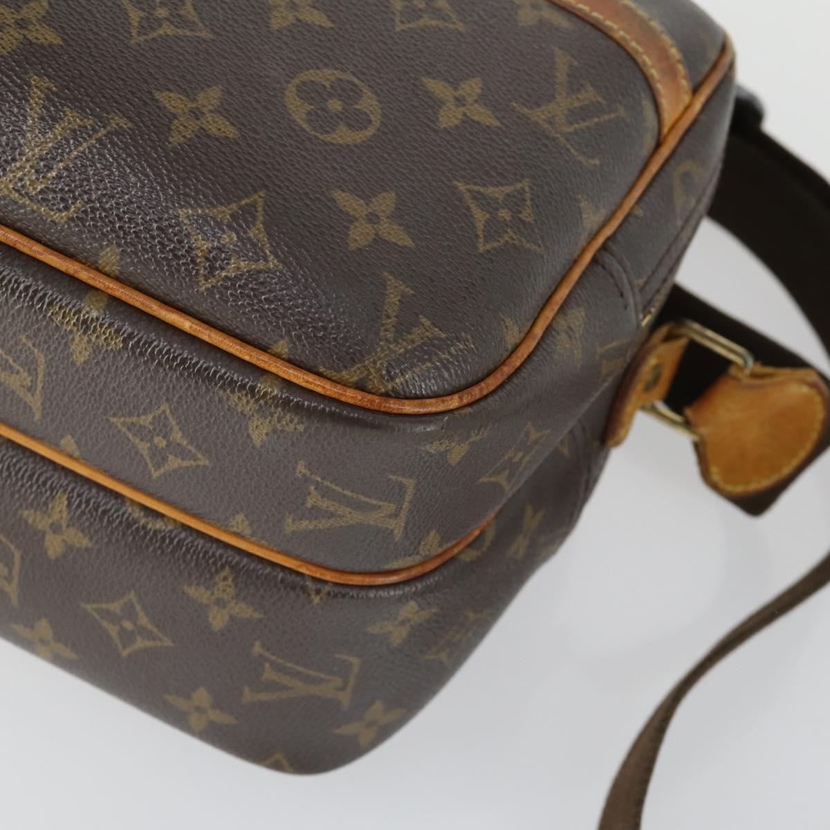 LOUIS VUITTON Monogram Reporter PM Shoulder Bag M45254 LV Auth BA10174