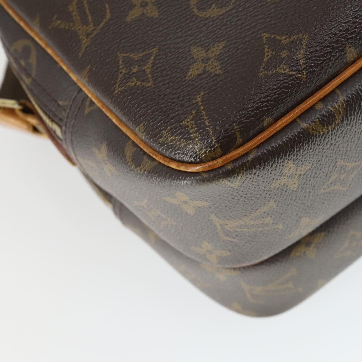 LOUIS VUITTON Monogram Reporter PM Shoulder Bag M45254 LV Auth BA10174