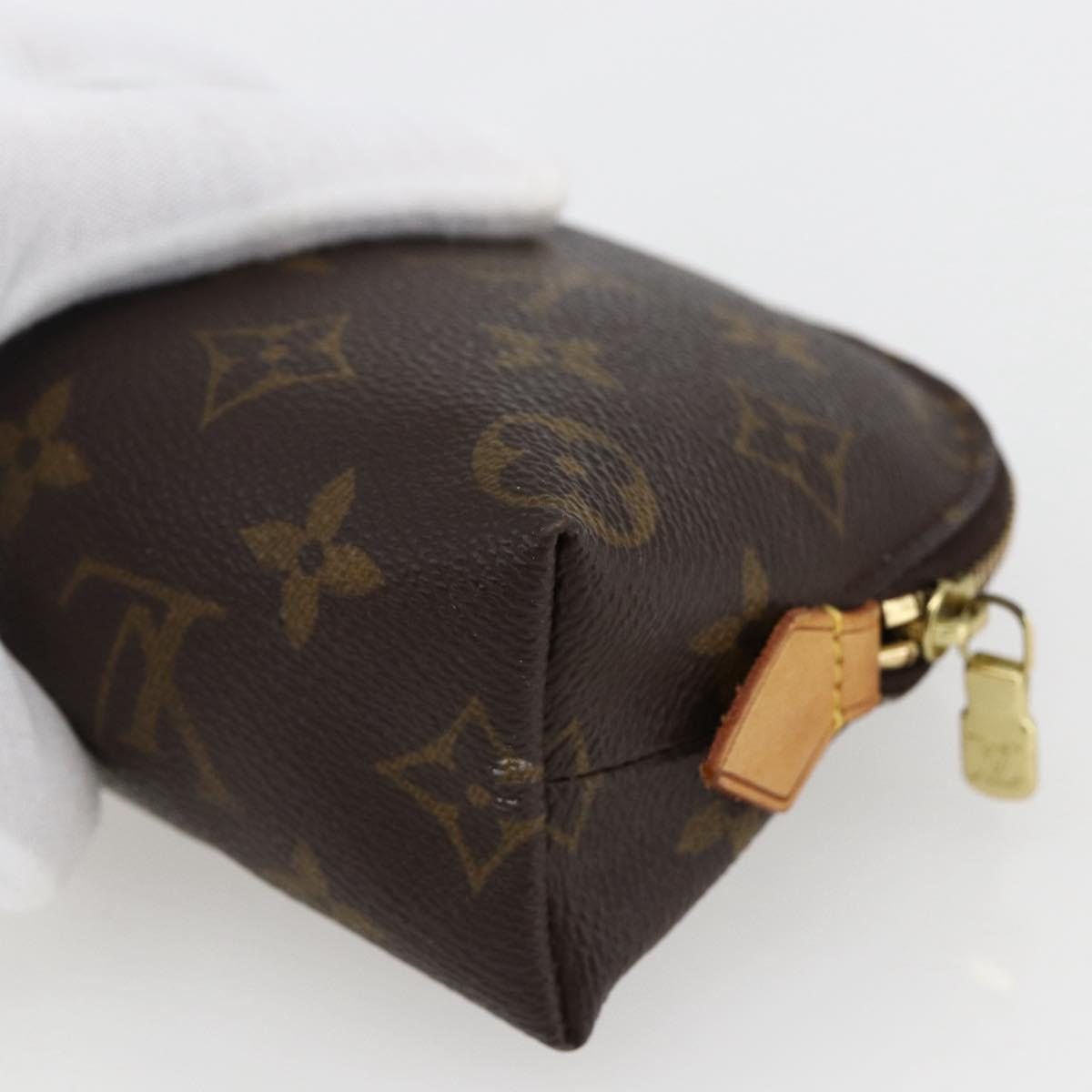 LOUIS VUITTON Monogram Pochette Cosmetic PM Cosmetic Pouch M47515 Auth BA10189