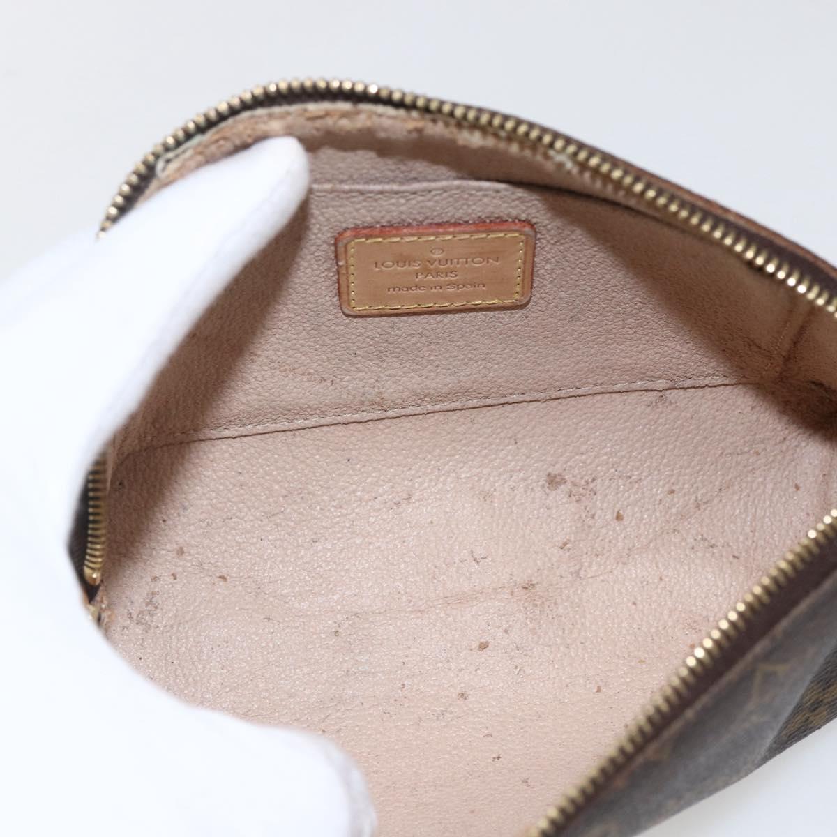 LOUIS VUITTON Monogram Pochette Cosmetic PM Cosmetic Pouch M47515 Auth BA10189