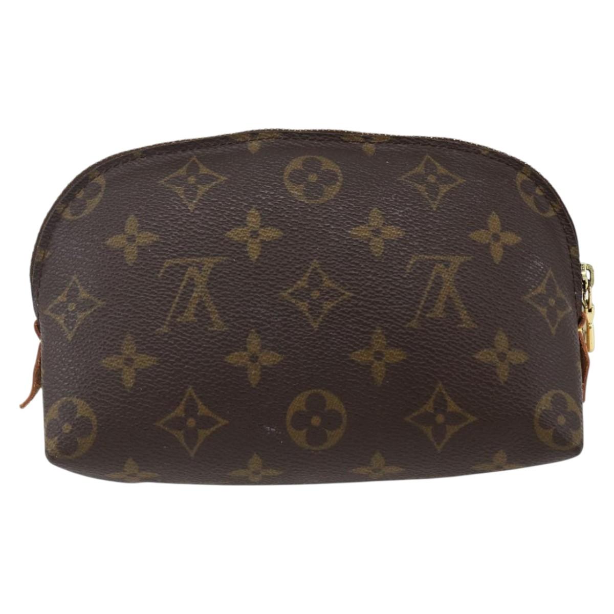 LOUIS VUITTON Monogram Pochette Cosmetic PM Cosmetic Pouch M47515 Auth BA10189