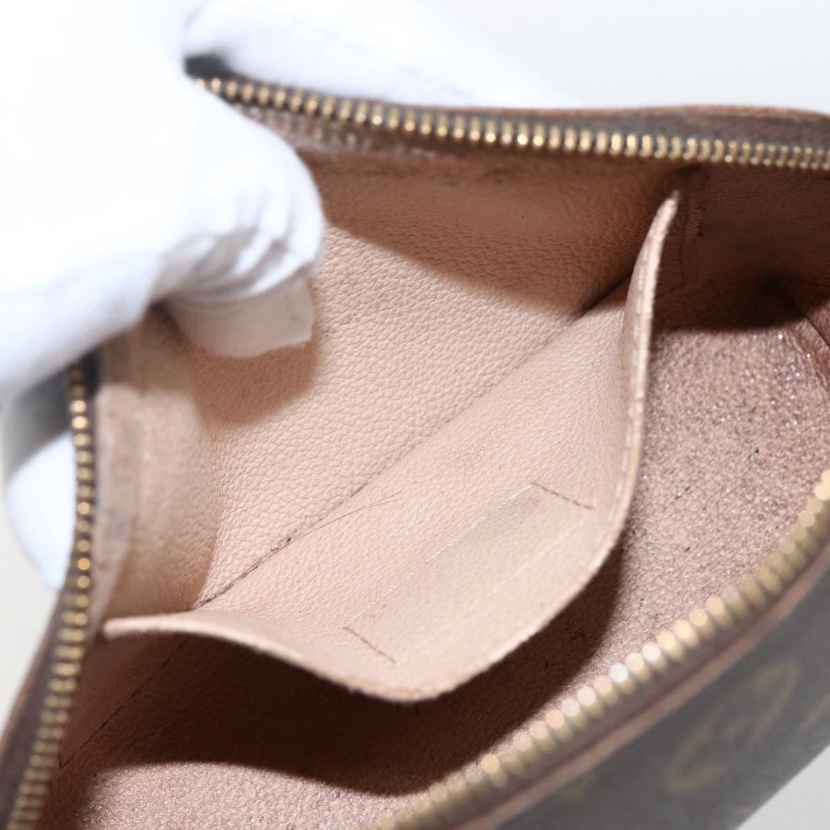 LOUIS VUITTON Monogram Pochette Cosmetic PM Cosmetic Pouch M47515 Auth BA10190